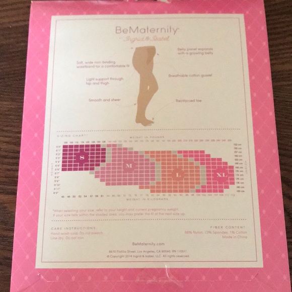 Sheer tan hosiery maternity from Ingrid & Isabel - Picture 3 of 7